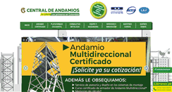 Desktop Screenshot of centraldeandamios.com