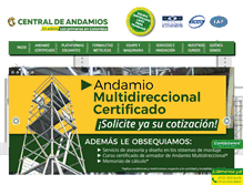 Tablet Screenshot of centraldeandamios.com